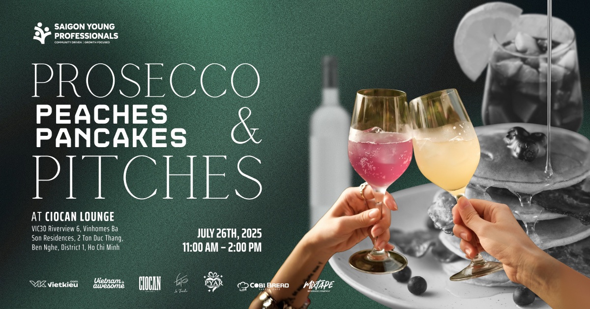 Prosecco, Peaches, Pancakes & Pitches!